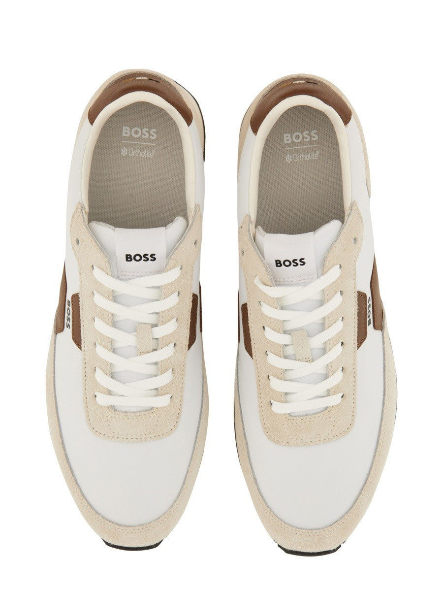 BOSS Men's Parkour Sneaker White, view 6