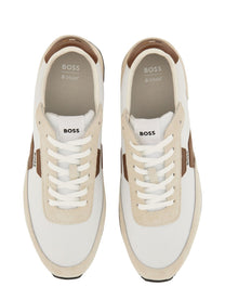 BOSS Men's Parkour Sneaker White, view 6