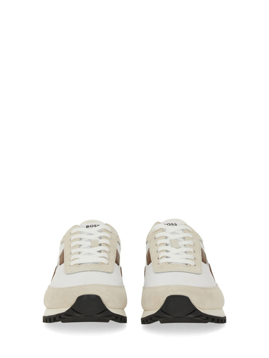 BOSS Men's Parkour Sneaker White, view 4