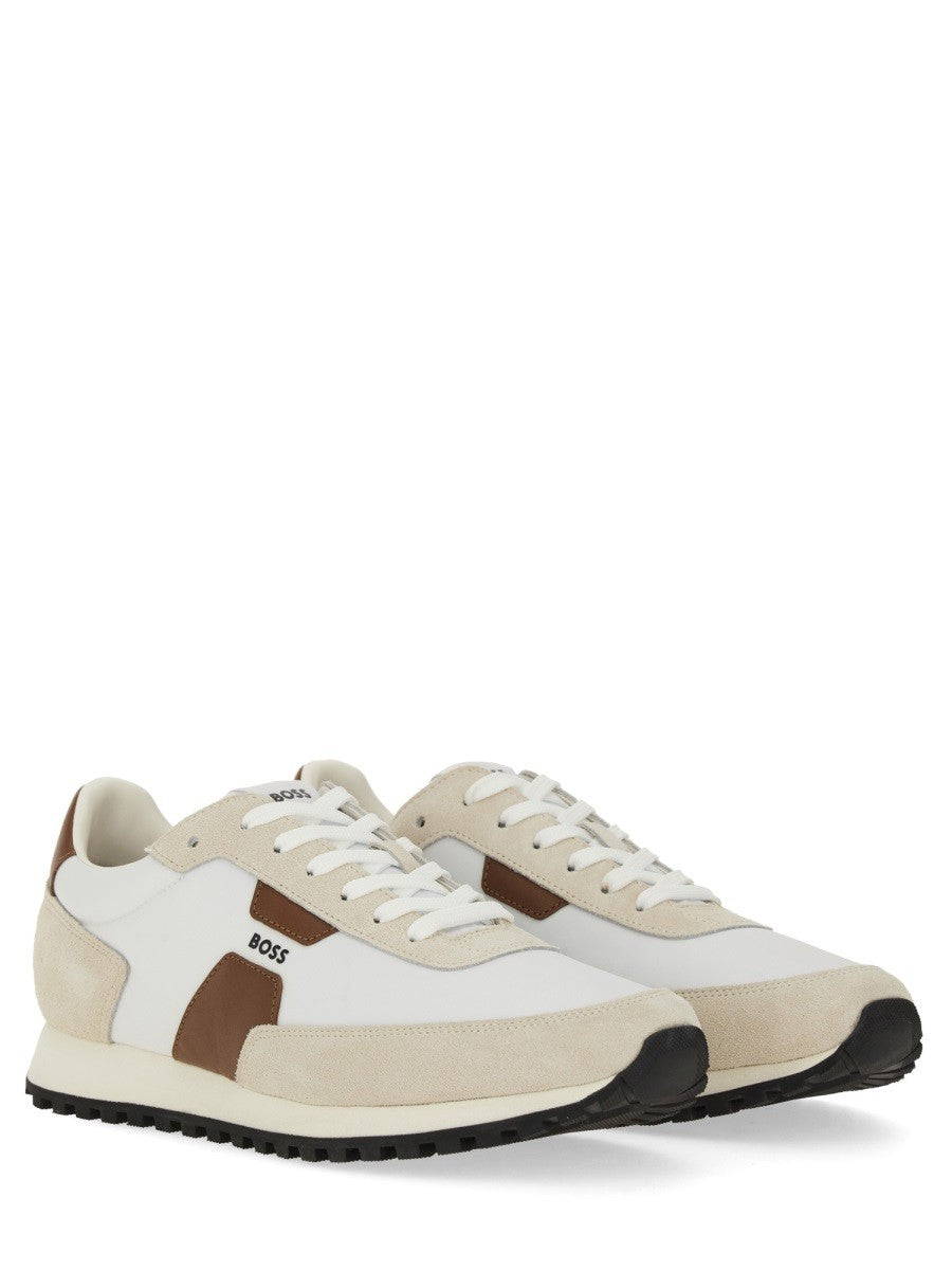 BOSS Men's Parkour Sneaker White, view 2