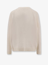 Loro Piana Women's Parksville Baby Cashmere Sweater White