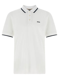 HUGO BOSS Parlay Polo Shirt White
