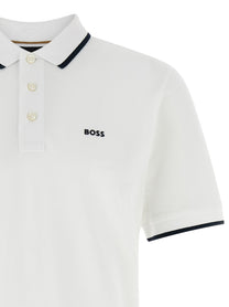 HUGO BOSS Parlay Polo Shirt White