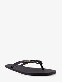 Saint Laurent Men's Party Low Rubber Sandals Black