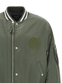 Comme Des Garҫons Homme Patch Bomber Jacket Green