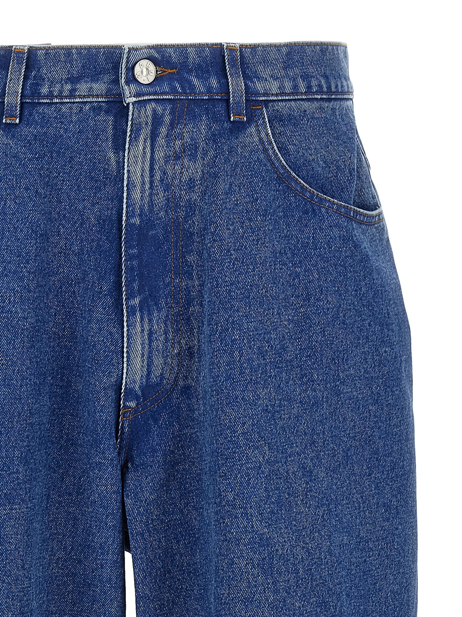 Marni Patch Jeans Blue