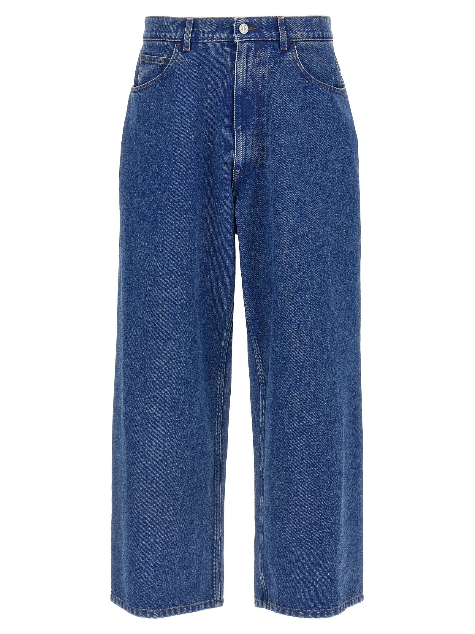 Marni Patch Jeans Blue