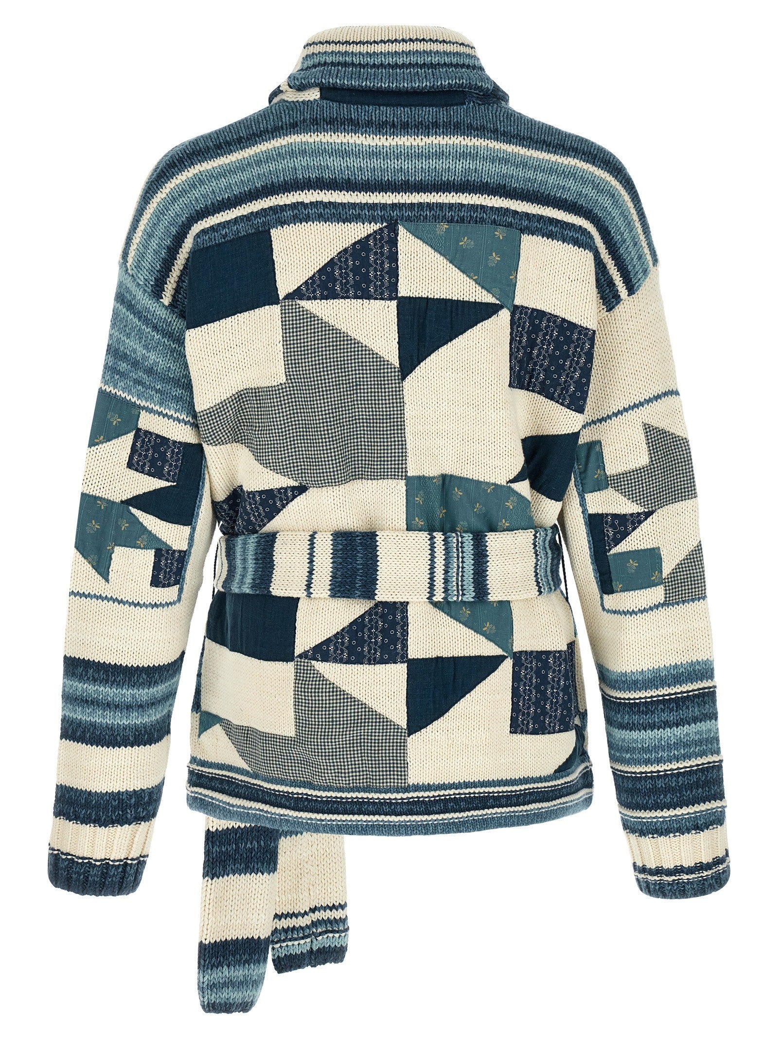 Polo Ralph Lauren Patchwork Cardigan Blue