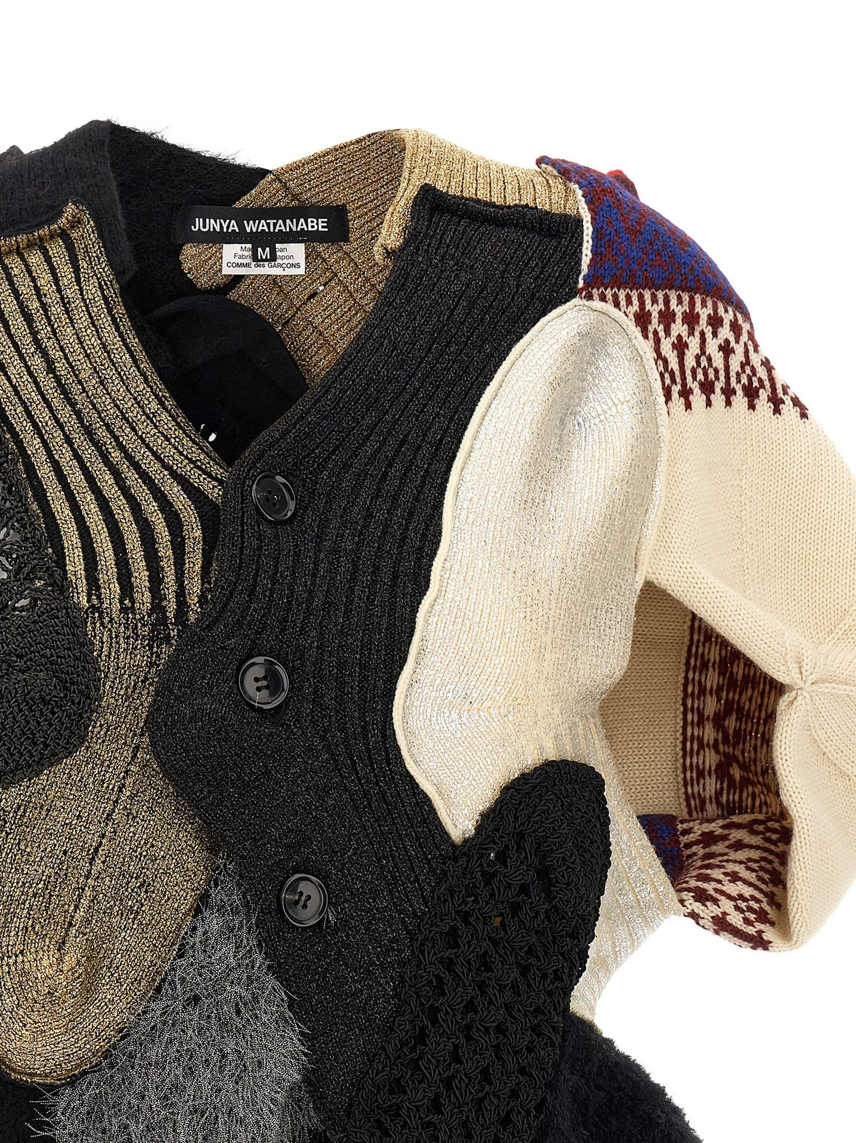 Junya Watanabe Patchwork Cardigan Gold