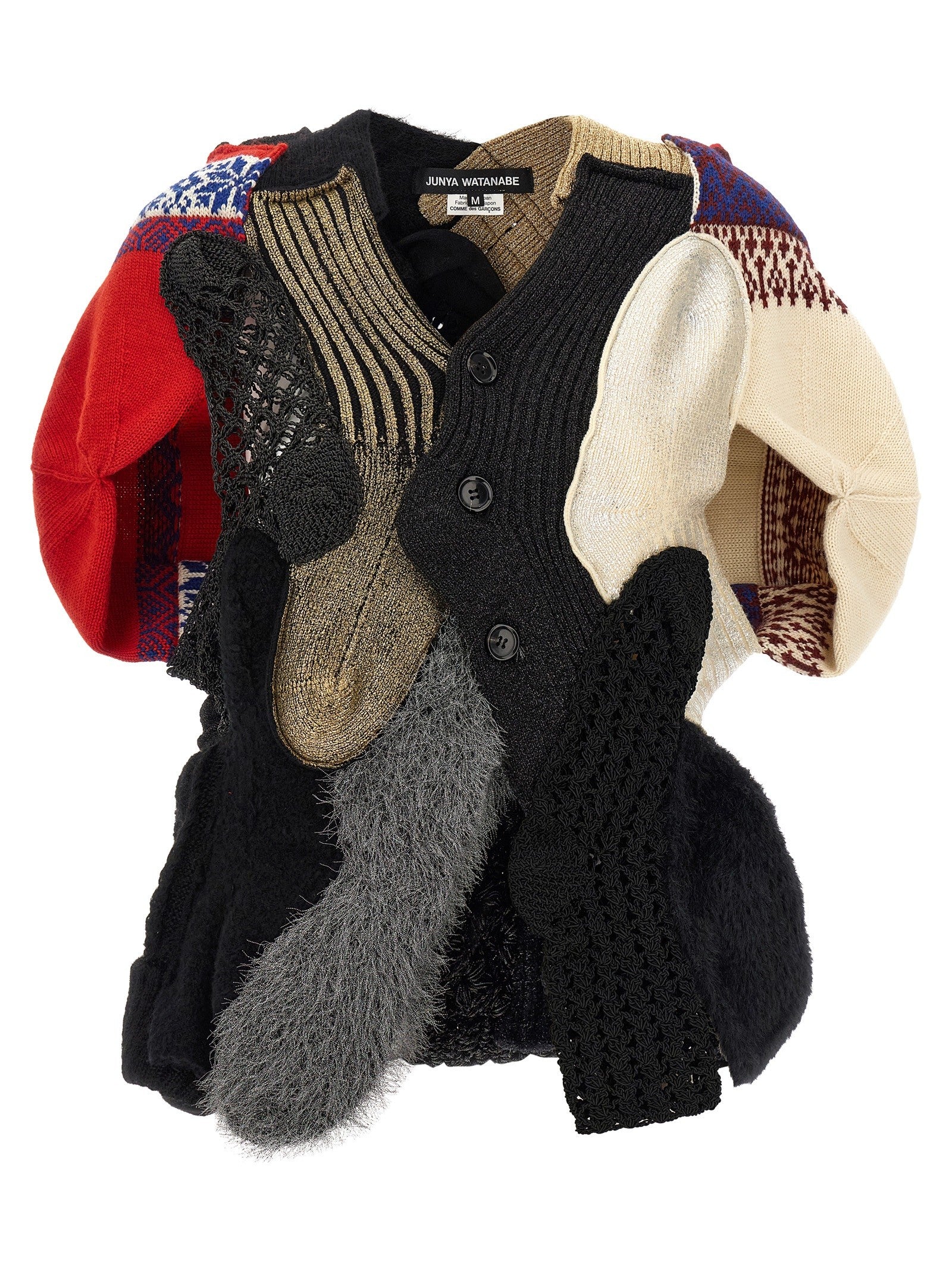 Junya Watanabe Patchwork Cardigan Gold