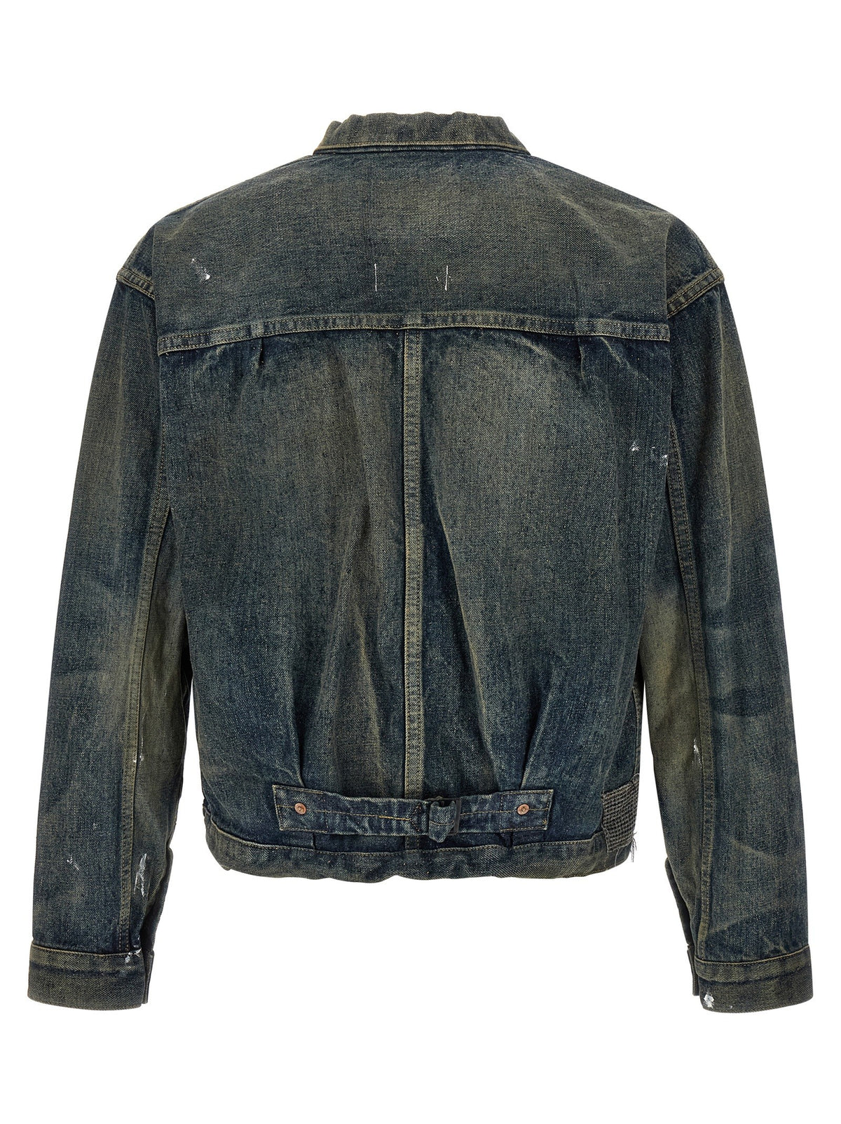 Junya Watanabe Patchwork Denim Jacket Blue