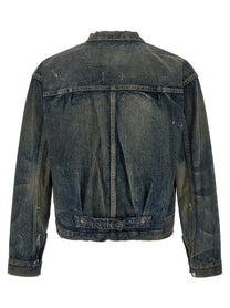Junya Watanabe Patchwork Denim Jacket Blue