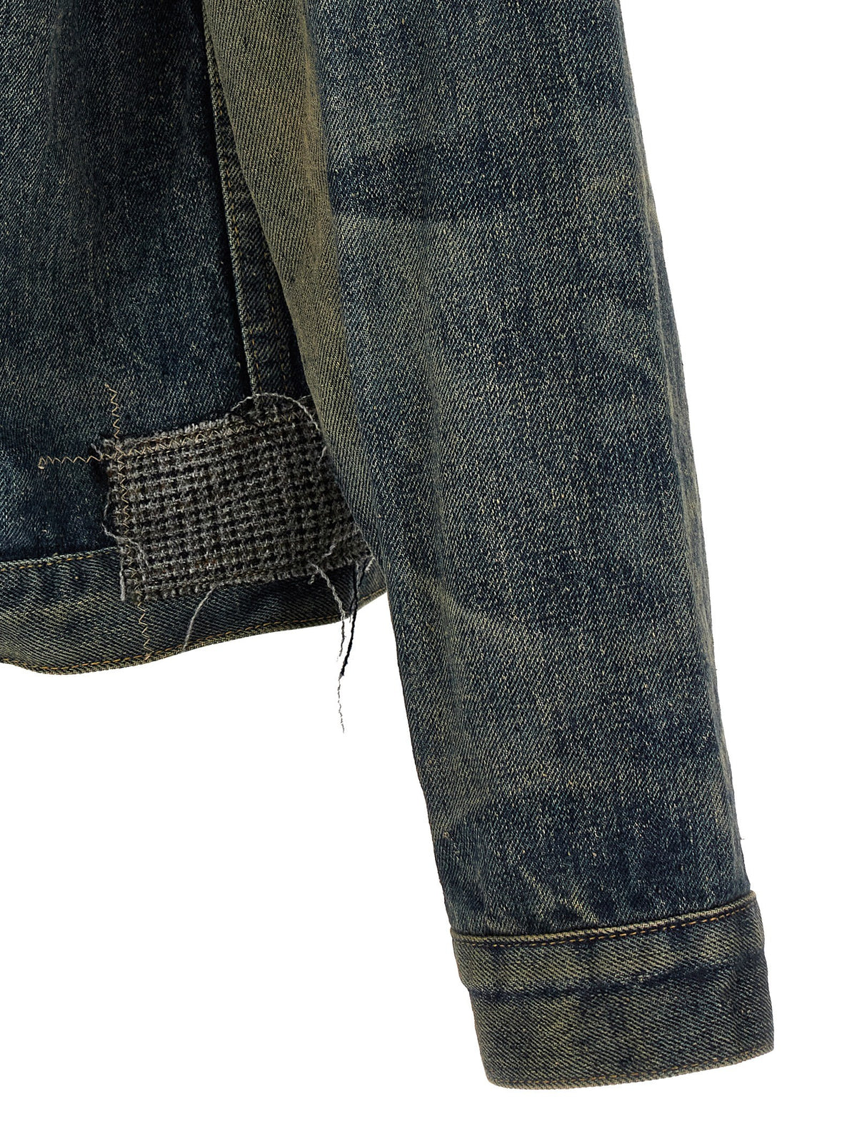 Junya Watanabe Patchwork Denim Jacket Blue