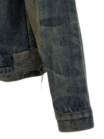 Junya Watanabe Patchwork Denim Jacket Blue