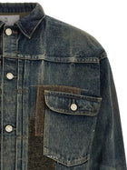 Junya Watanabe Patchwork Denim Jacket Blue