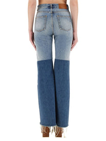 Chloé Women's Patchwork Denim Jeans Blue Chloé