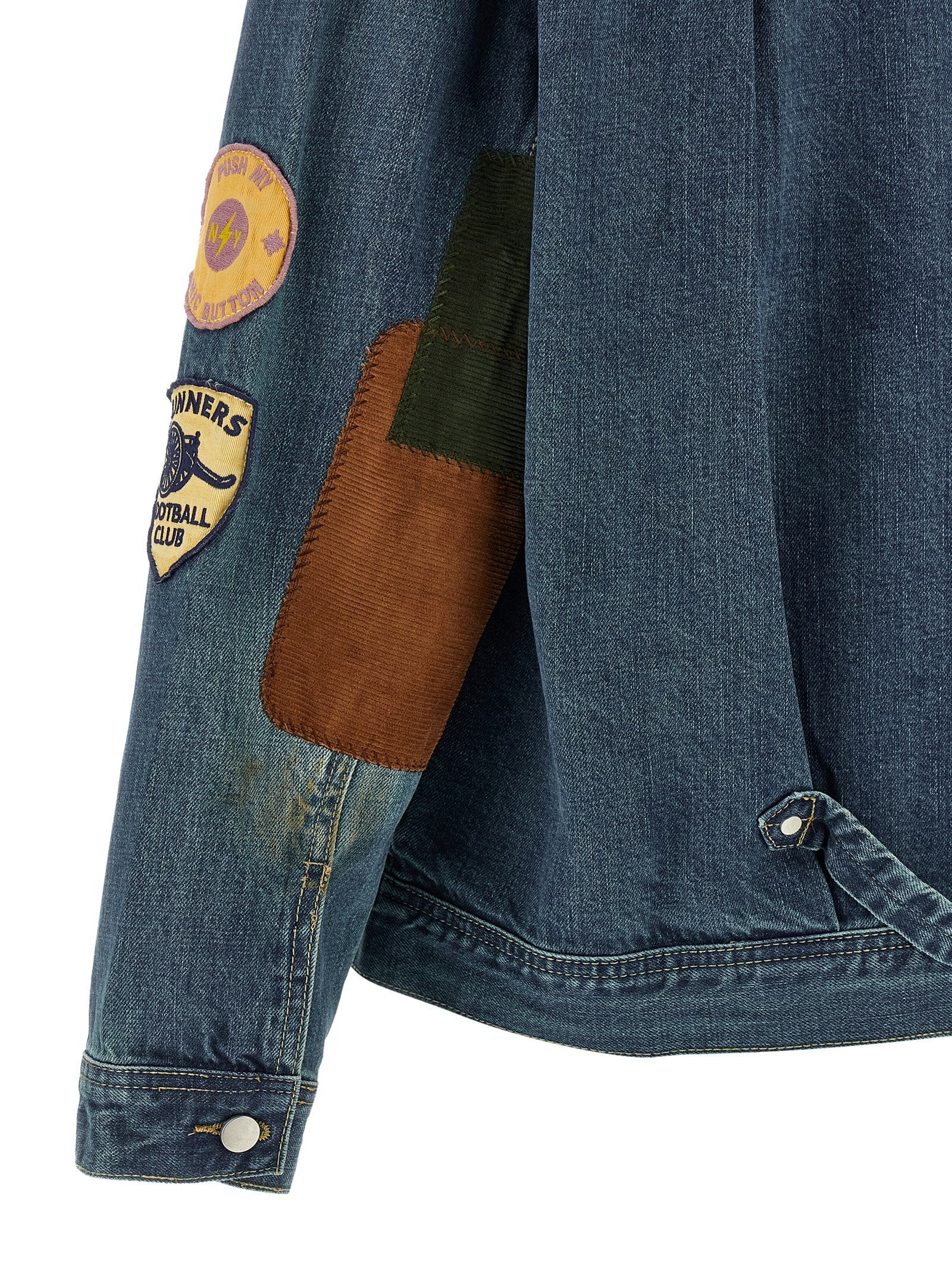 Found Patchwork Jacket Blue