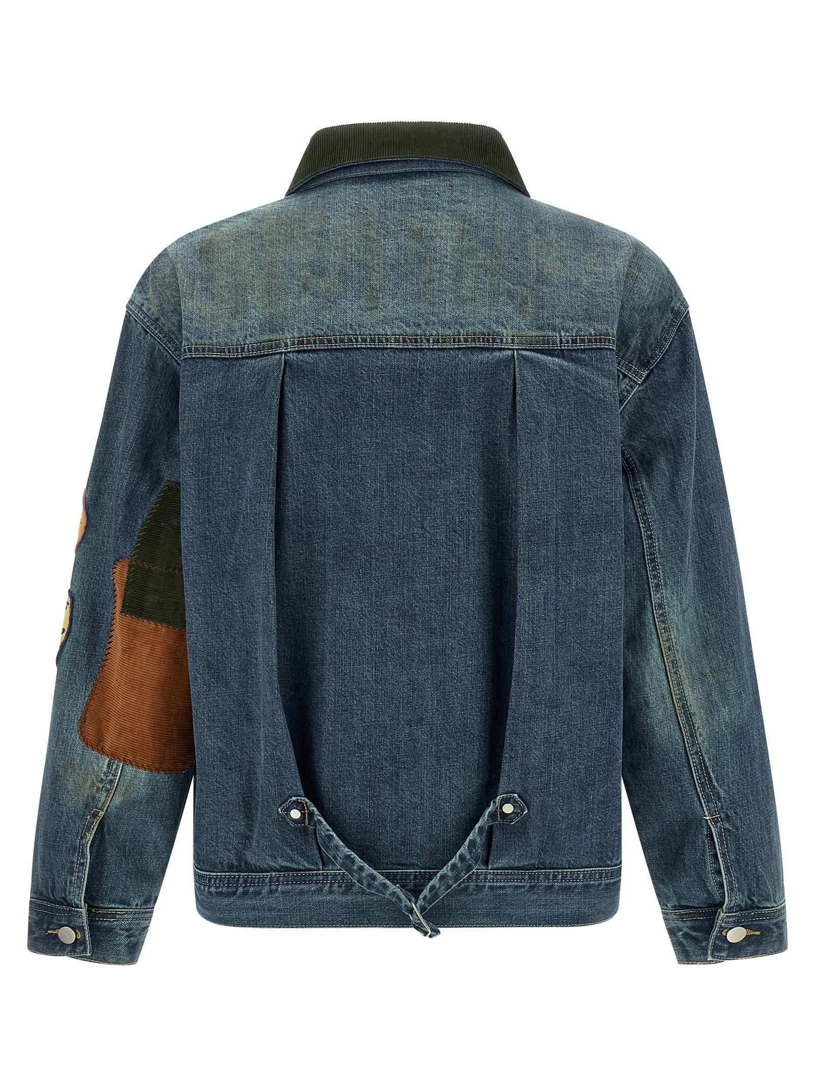 Found Patchwork Jacket Blue
