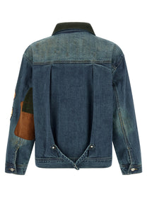 Found Patchwork Jacket Blue