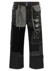 Junya Watanabe Patchwork Jeans Blue