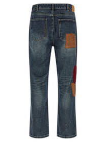 FOUND Patchwork Jeans Blue, view 2
