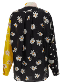 Moschino Patchwork Print Shirt Gold