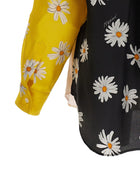 Moschino Patchwork Print Shirt Gold, view 4