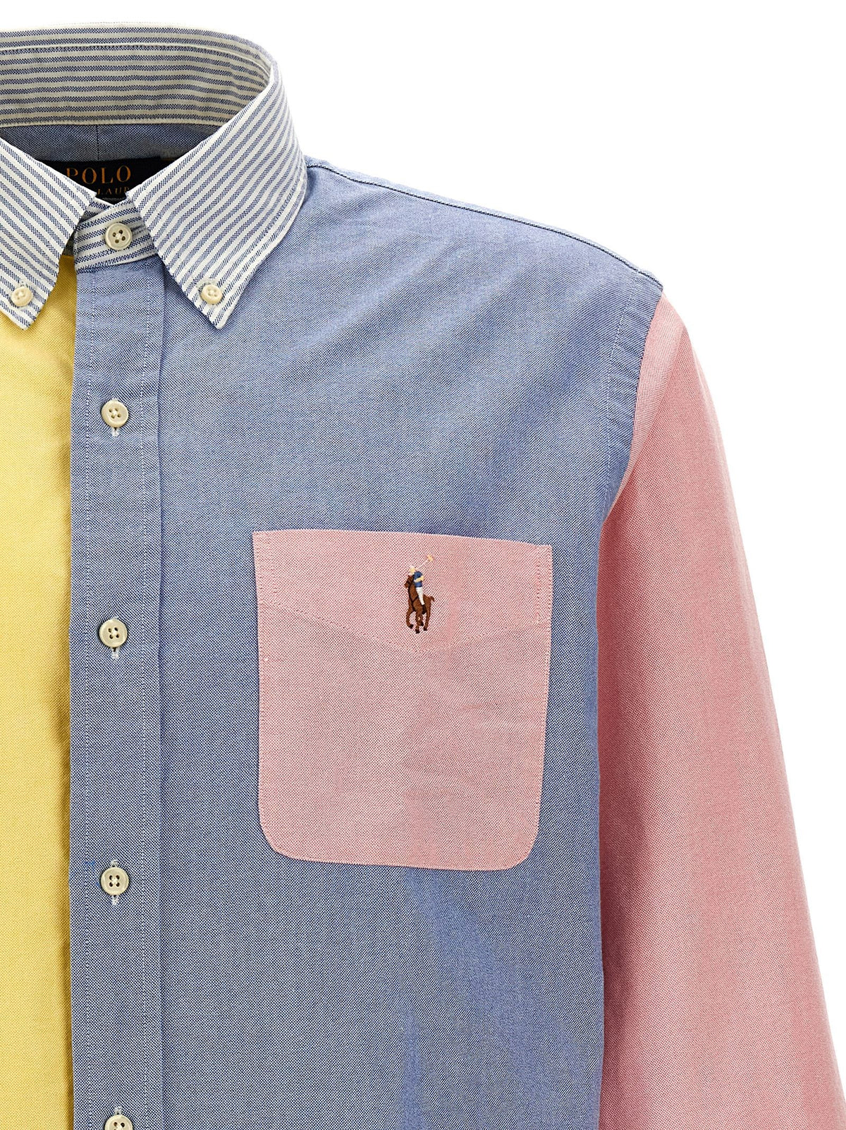 Polo Ralph Lauren Patchwork Shirt Gold, view 3
