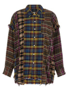 R13 Patchwork Shirt Gold