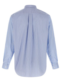 Comme Des Garcons Shirt Patchwork Shirt Blue
