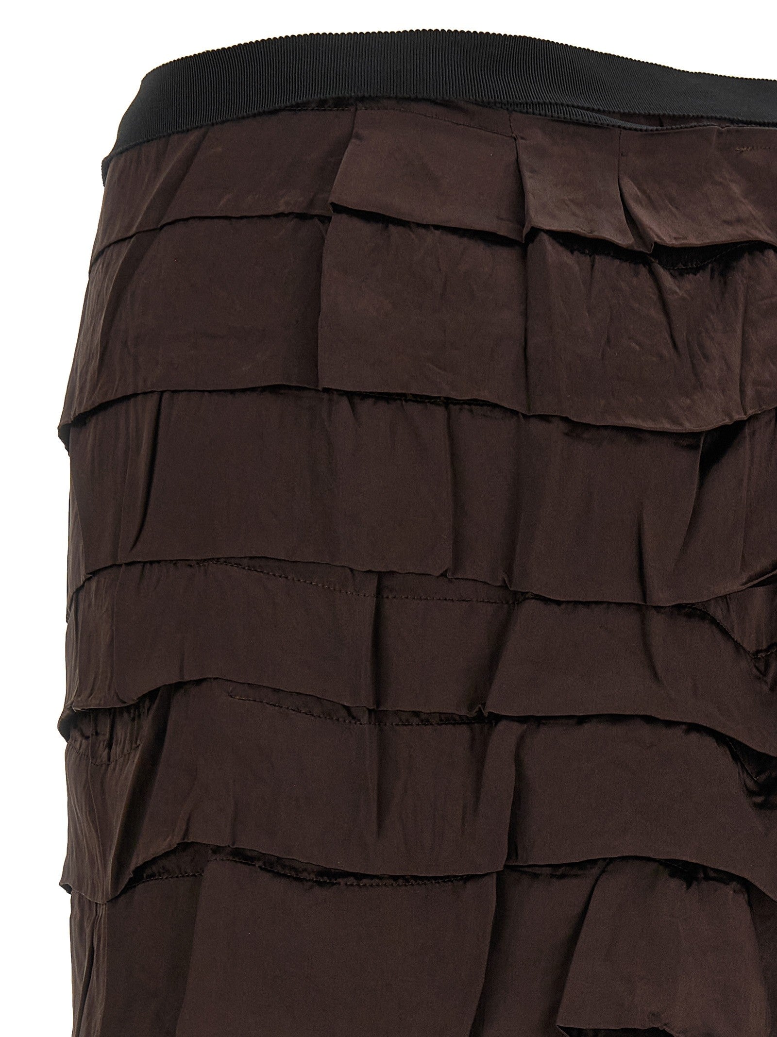 PRADA Patchwork Skirt Gold