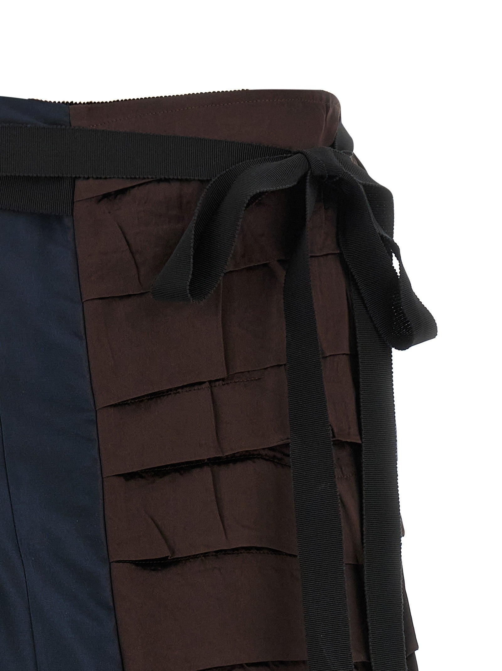 PRADA Patchwork Skirt Gold