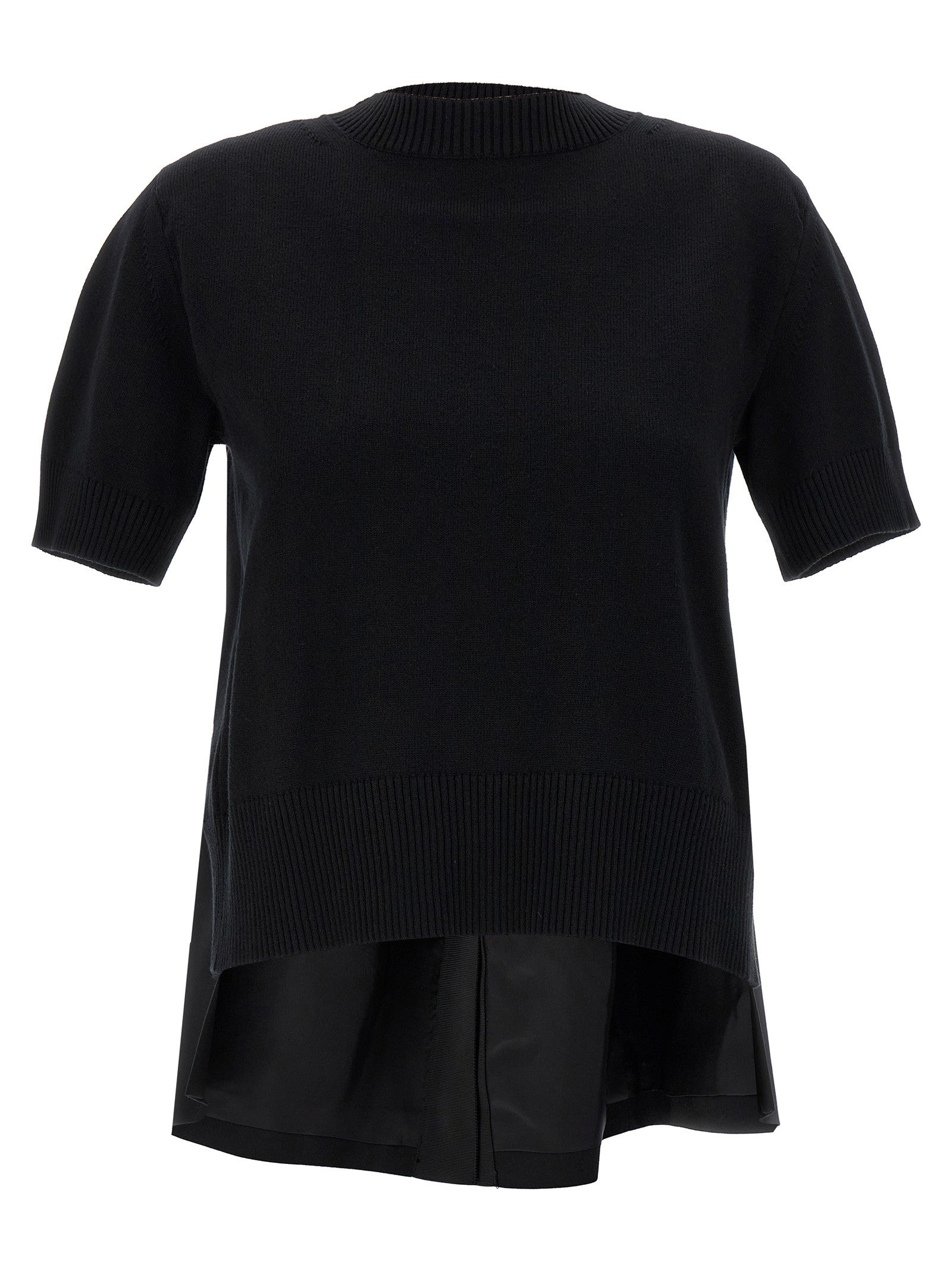 Sacai Patchwork Sweater Black