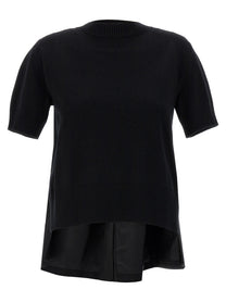 Sacai Patchwork Sweater Black