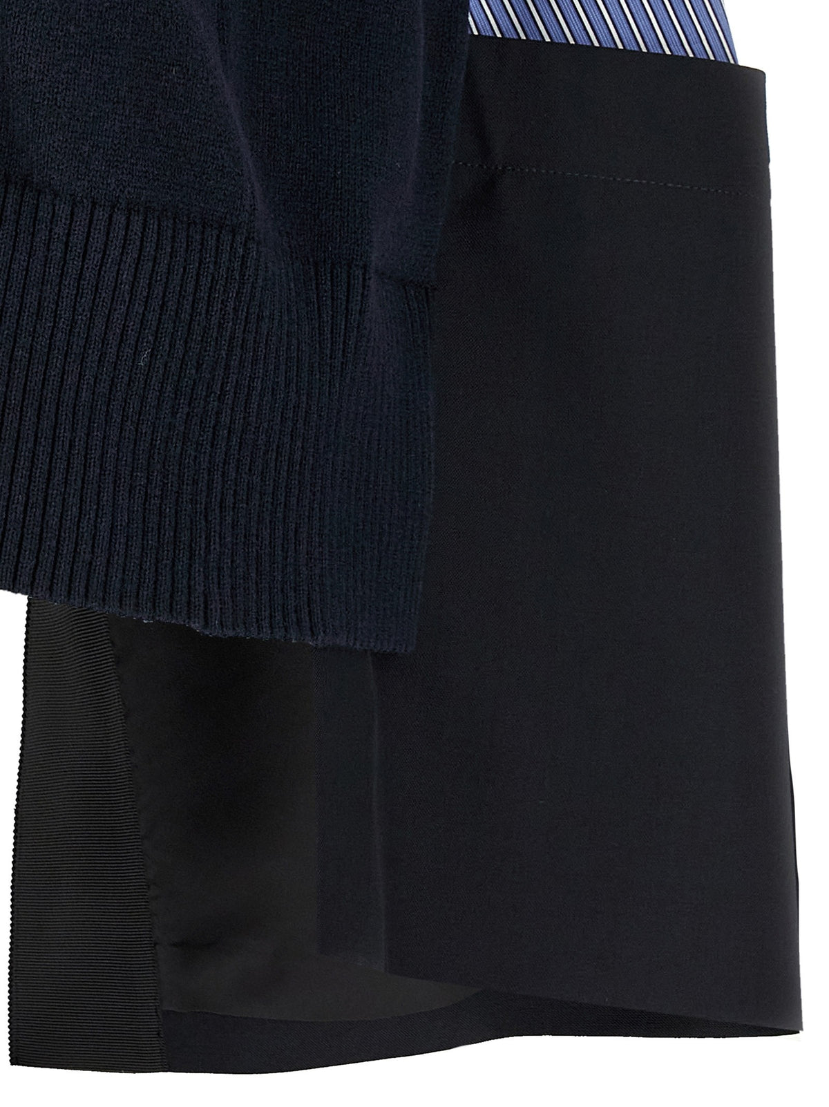 Sacai Patchwork Sweater Blue, view 4