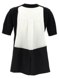 Sacai Patchwork Sweater Black