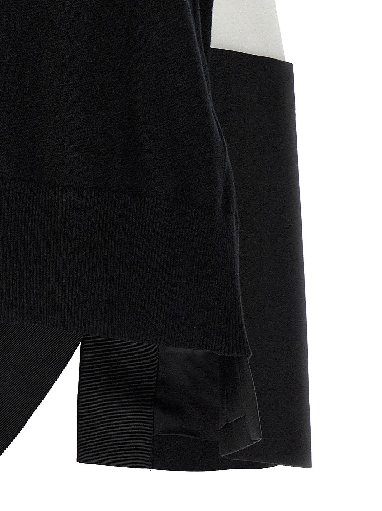 Sacai Patchwork Sweater Black