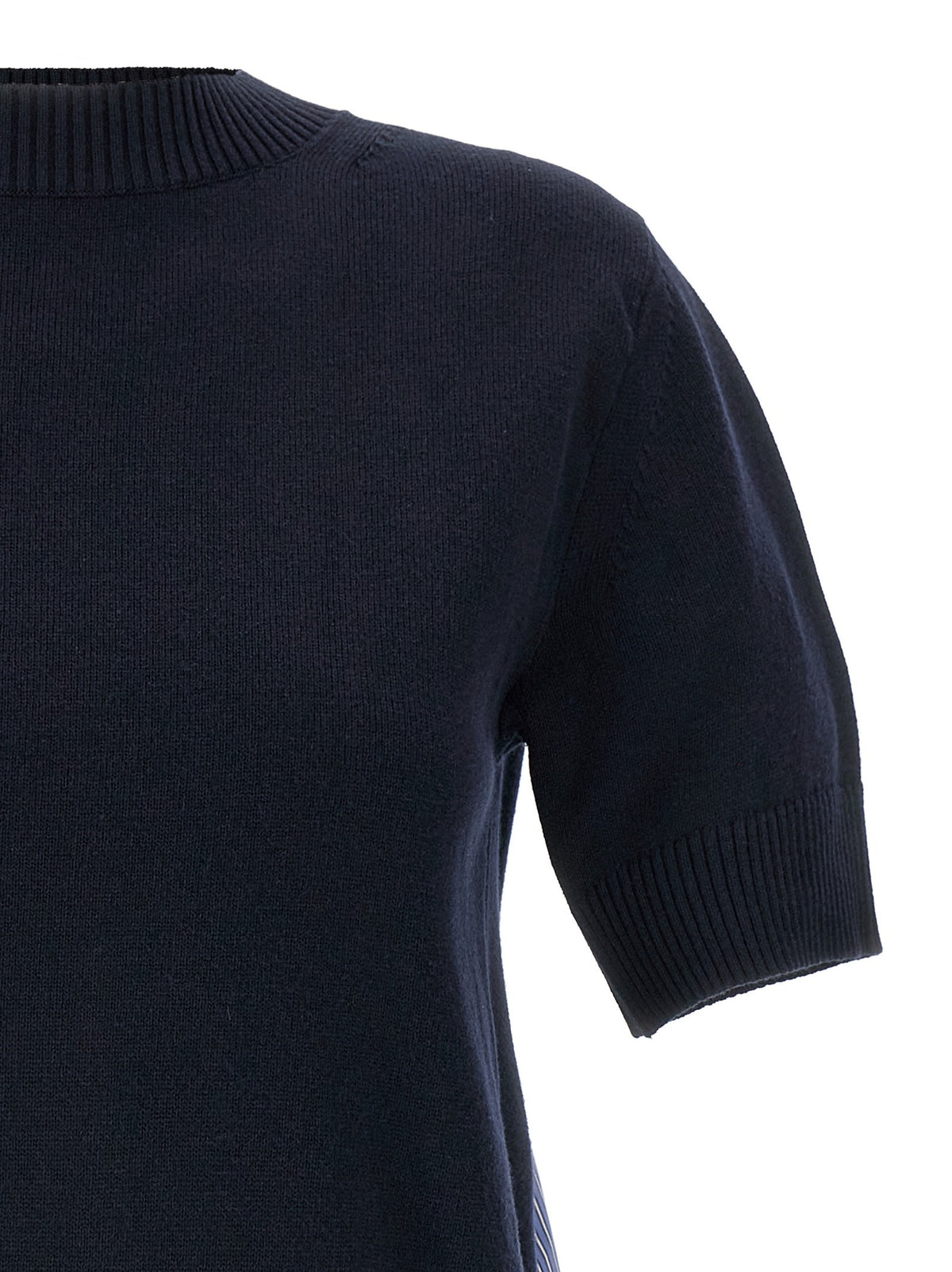Sacai Patchwork Sweater Blue, view 3