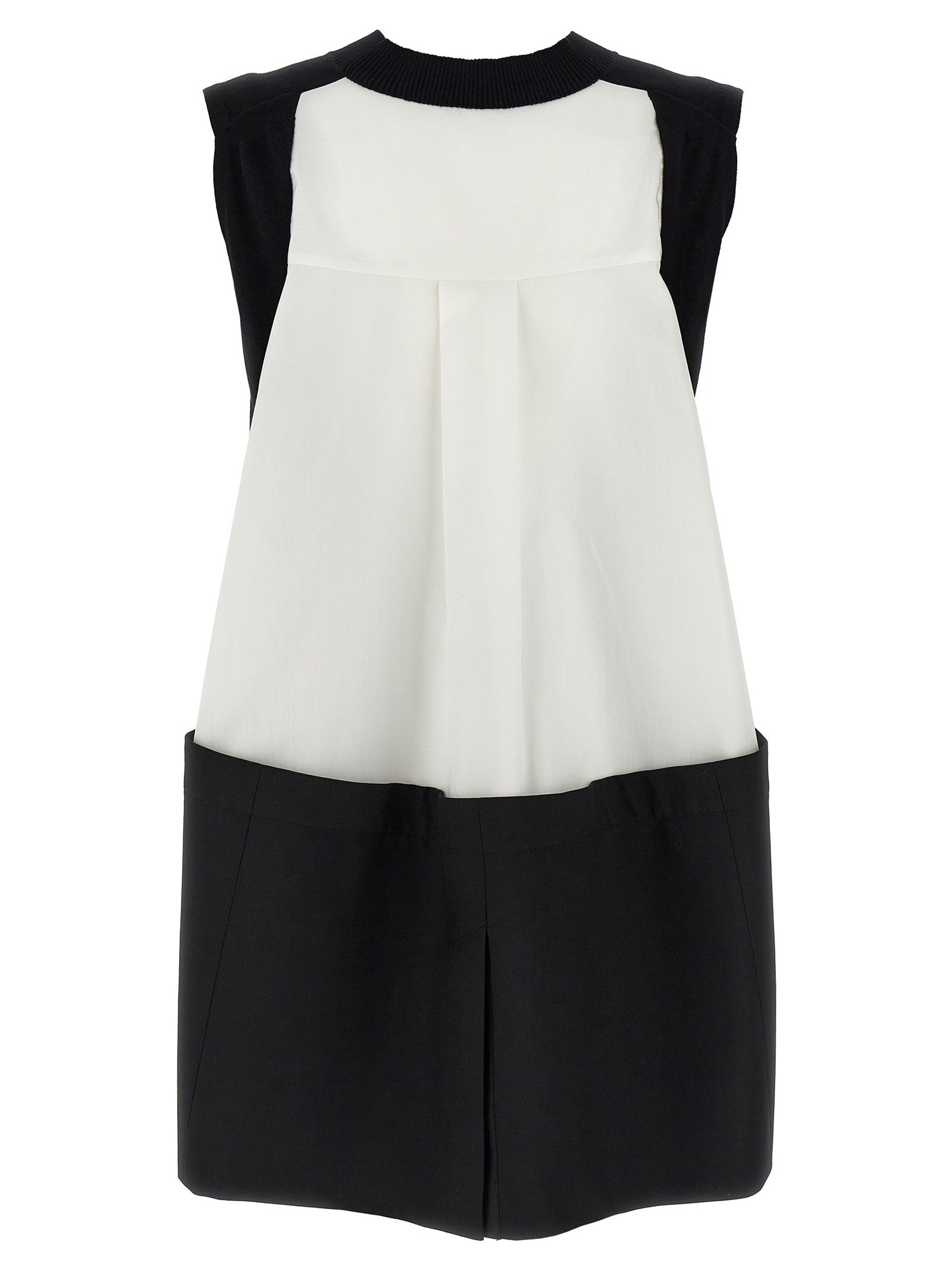 Sacai Patchwork Vest White