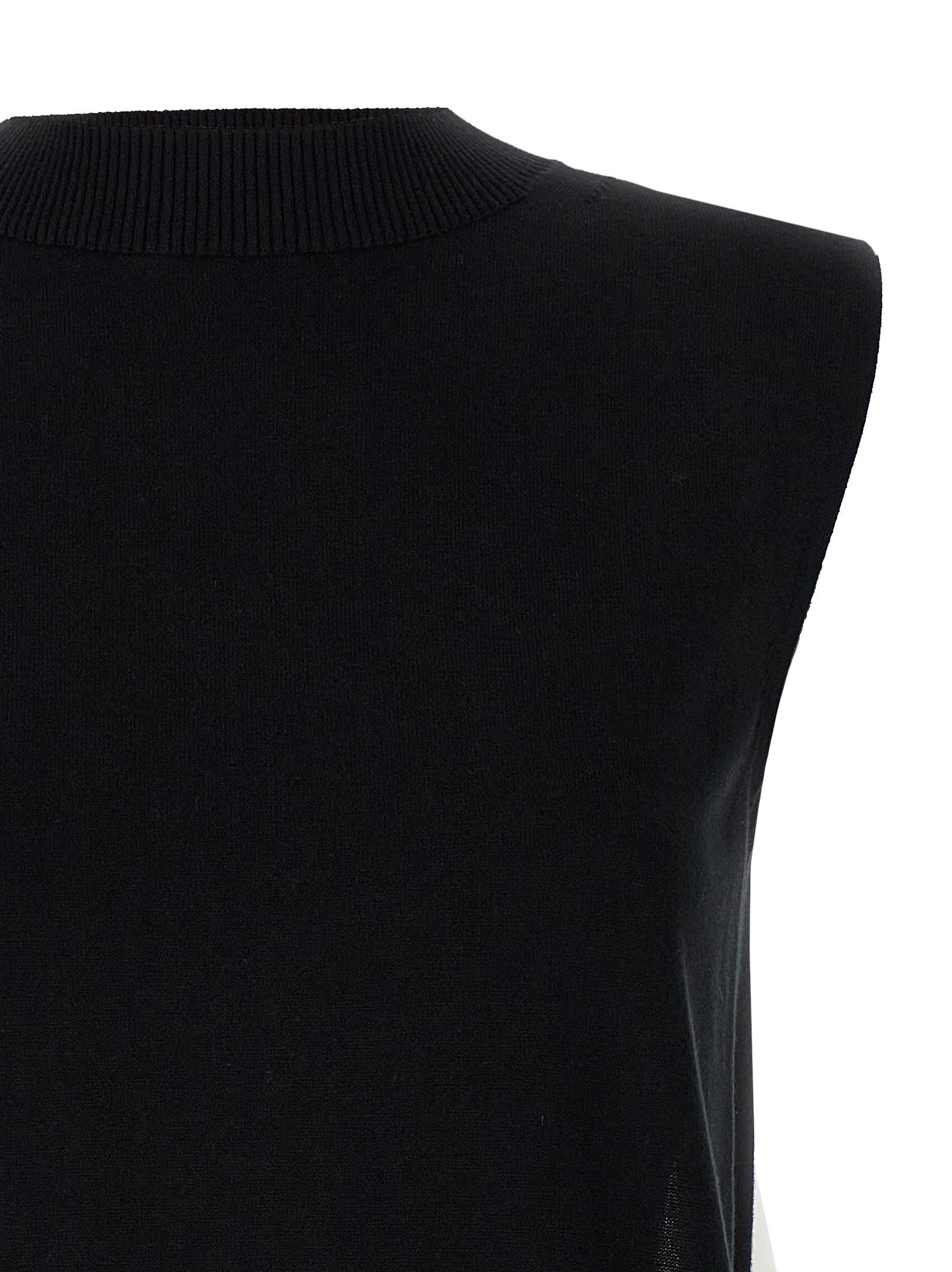 Sacai Patchwork Vest White