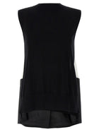 Sacai Patchwork Vest White