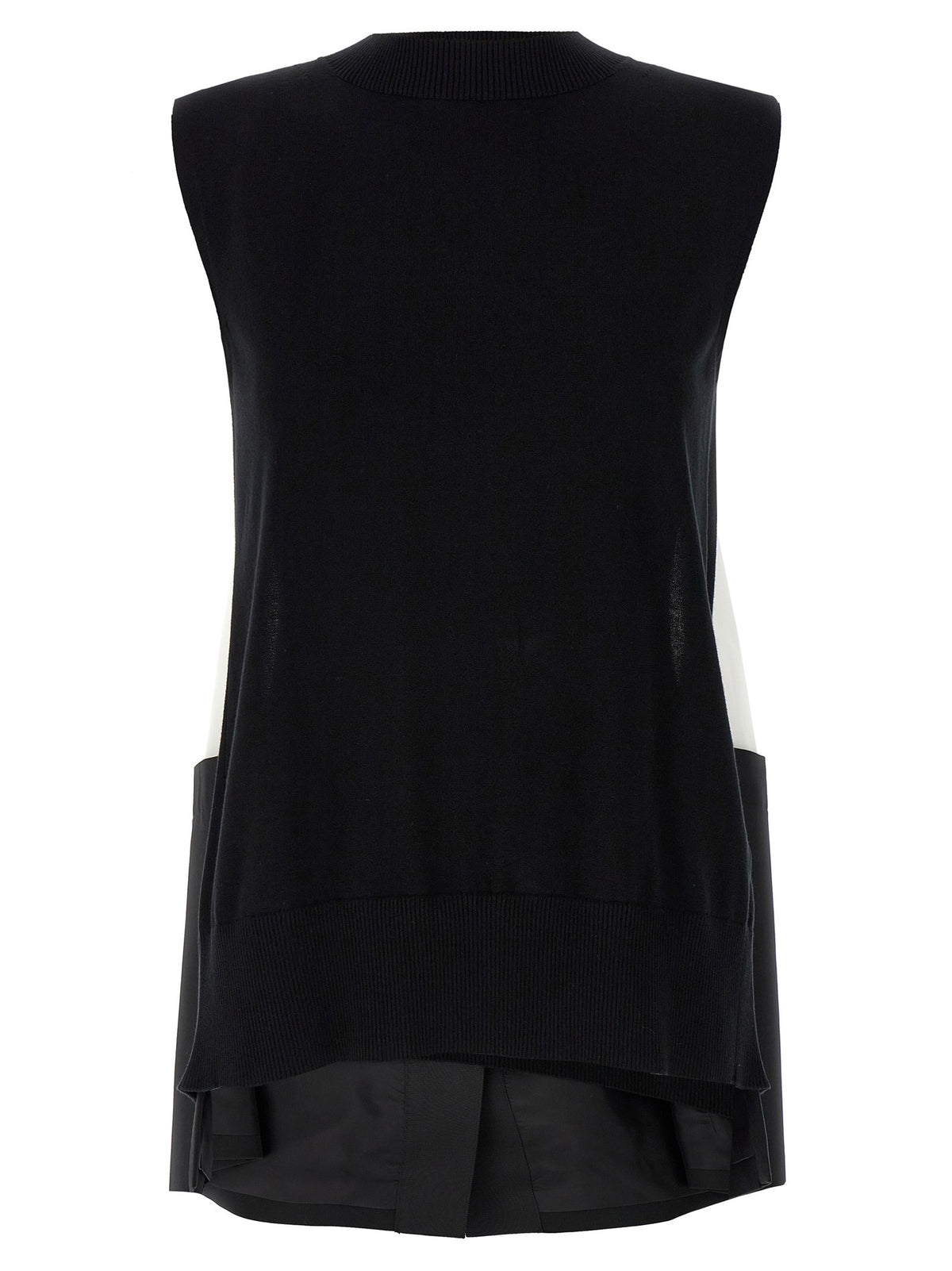 Sacai Patchwork Vest White