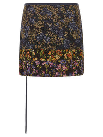 Dries Van Noten Patchwork Wrap Skirt Gold