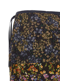 Dries Van Noten Patchwork Wrap Skirt Gold