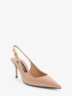 Dolce &amp; Gabbana Women's Patent Leather Décolleté Beige, view 2