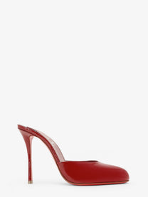 Christian Louboutin Women's Patent Leather Dolly Mule Sandals EMPIRE