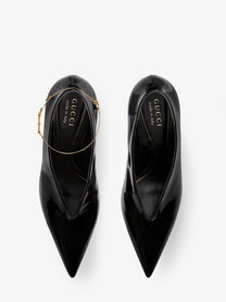 Gucci Women's Patent Leather Pumps Black