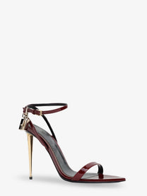 Tom Ford Women's The Padlock Sandals Red