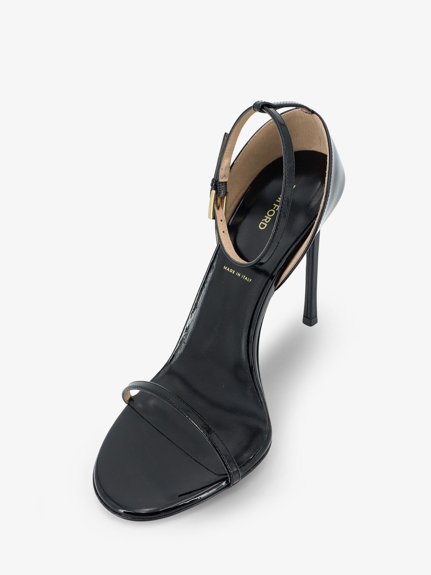 Tom Ford Women's Patent Leather Sandals Black