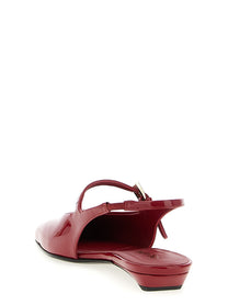 PRADA Patent Leather Slingback Red